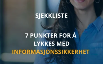 Sjekkliste – Informasjonssikkerhet