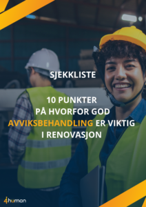 Sjekkliste : 10 punkter for avviksbehandling i renovasjon