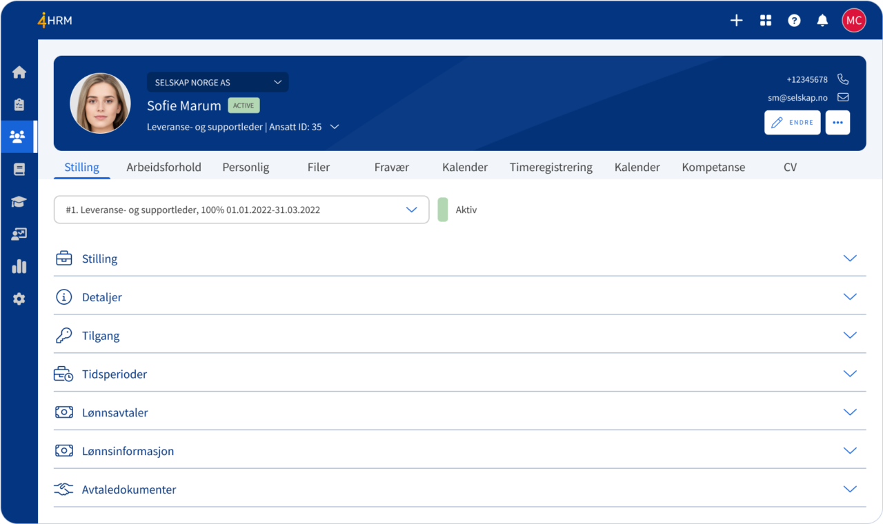 Ansattportal for alle dine ansatte | 4human HRM